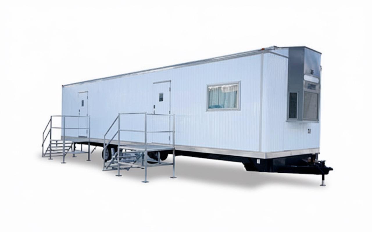 our office trailers are equipped with heating and cooling systems for comfort